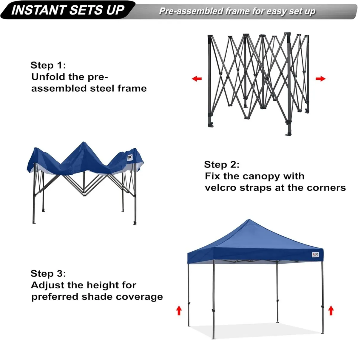 Pop Up Gazebo with Detachable Awning Commercial - Image 3