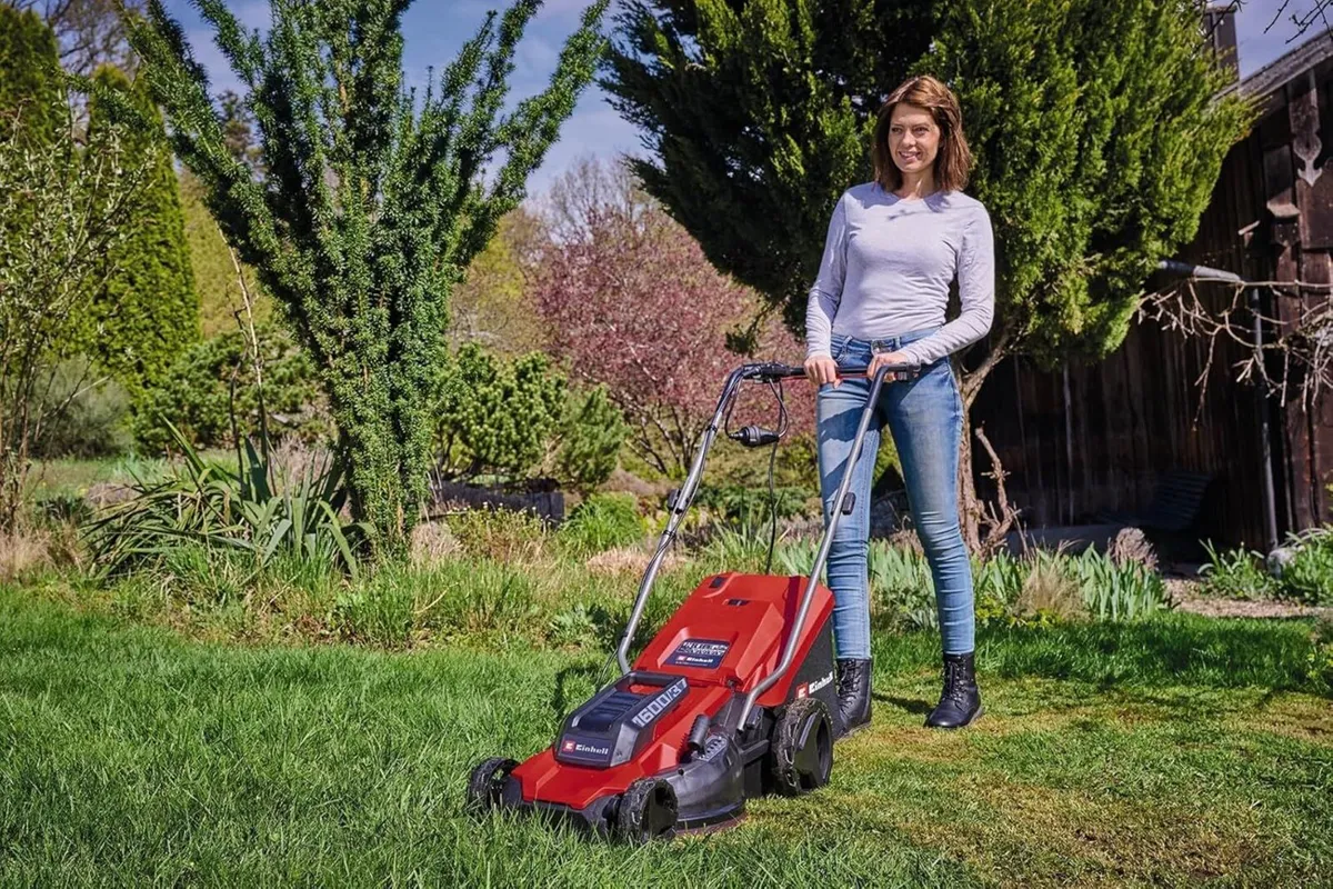 Electric Lawn Mower 1600W 37cm Cutting Width 38L - Image 2