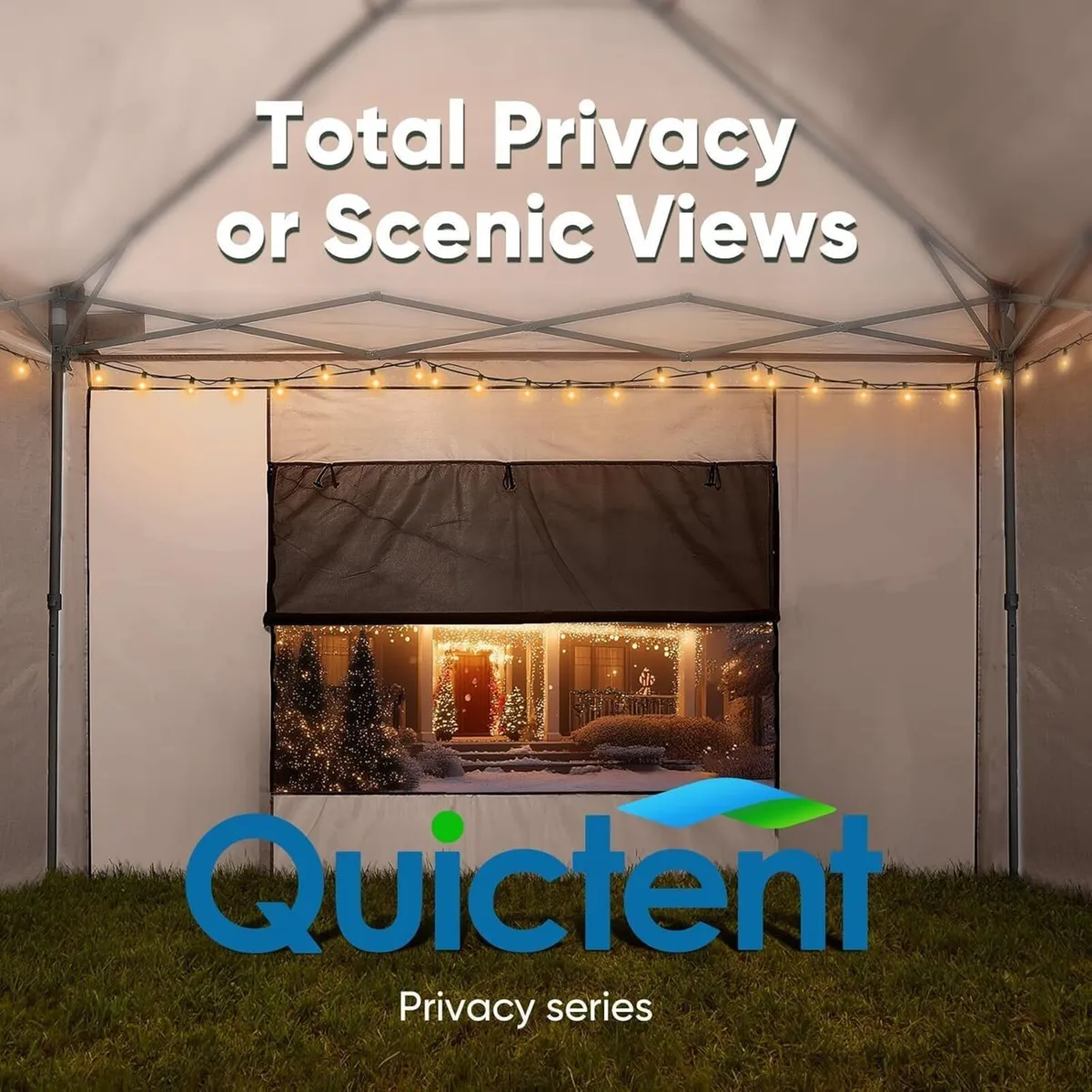 3x3m (10x10ft) Pop Up Canopy Gazebo with Mesh - Image 4