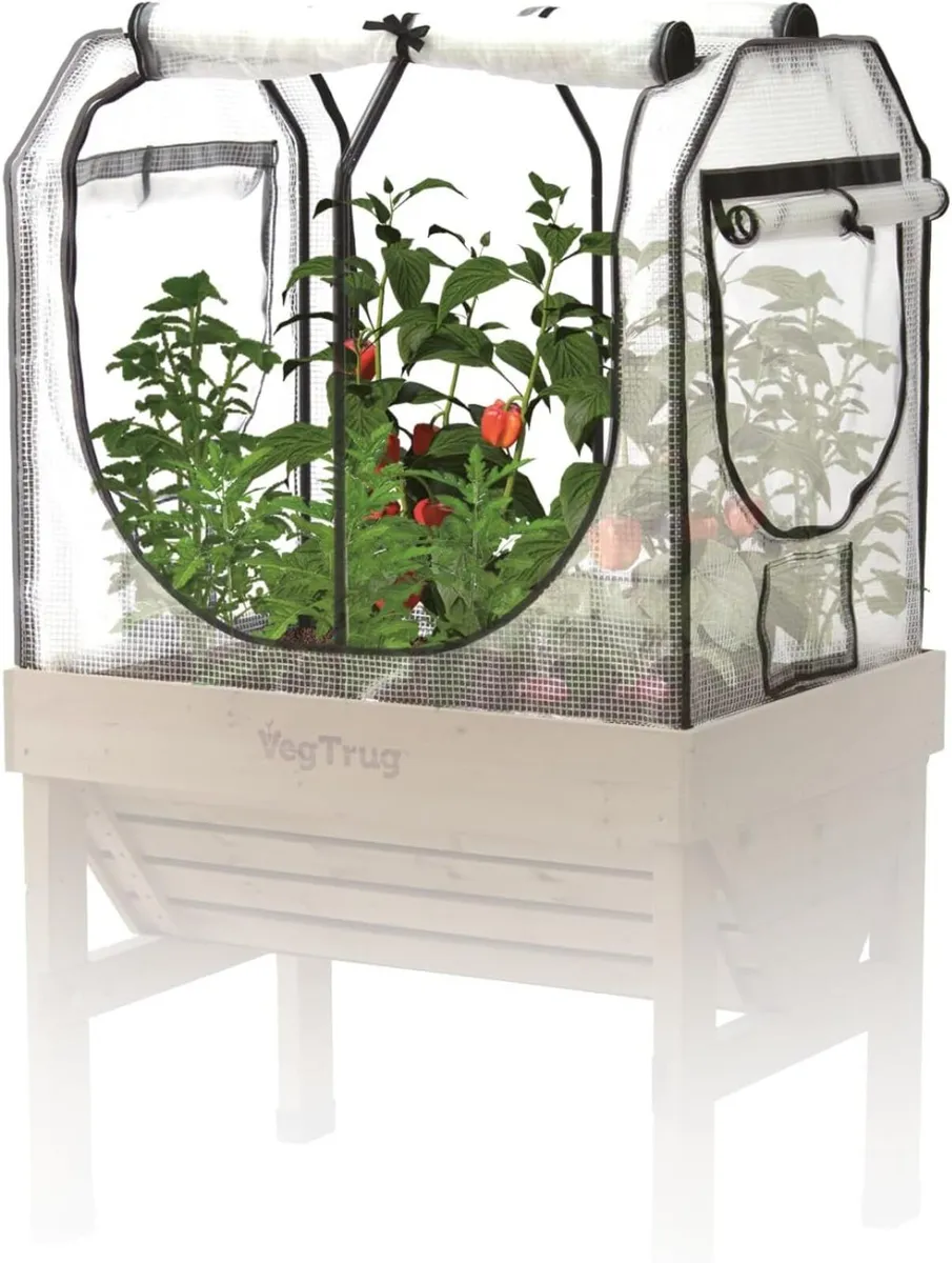 Small Greenhouse Frame Multi Cover Set White - Image 1