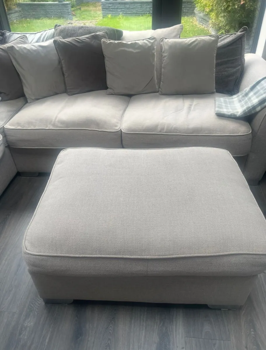 Corner sofa ,love seat,foot stool. - Image 2