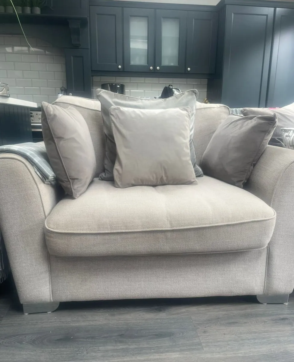 Corner sofa ,love seat,foot stool. - Image 3