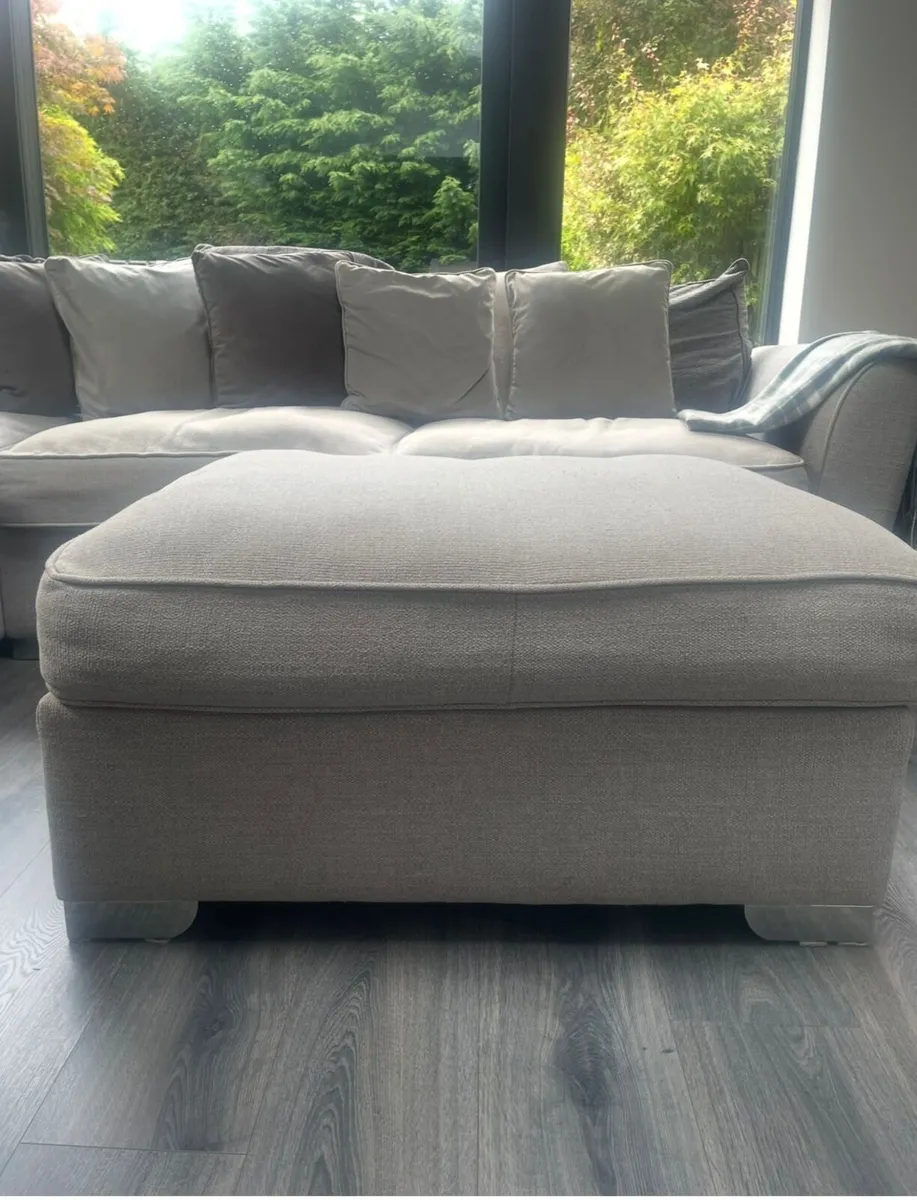 Corner sofa ,love seat,foot stool. - Image 4