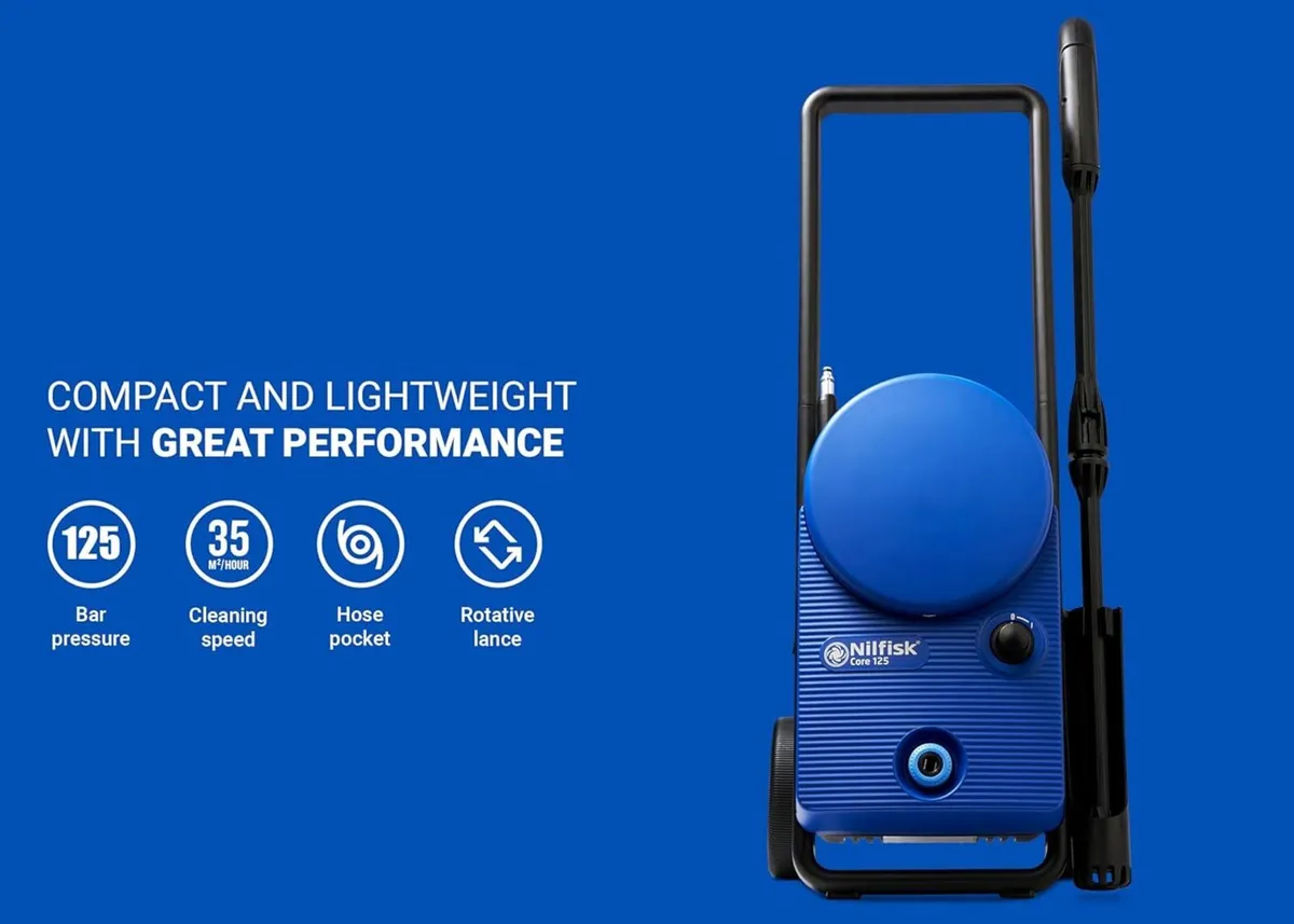 Core 125 Bar High Pressure Washer - Mini Power - Image 3