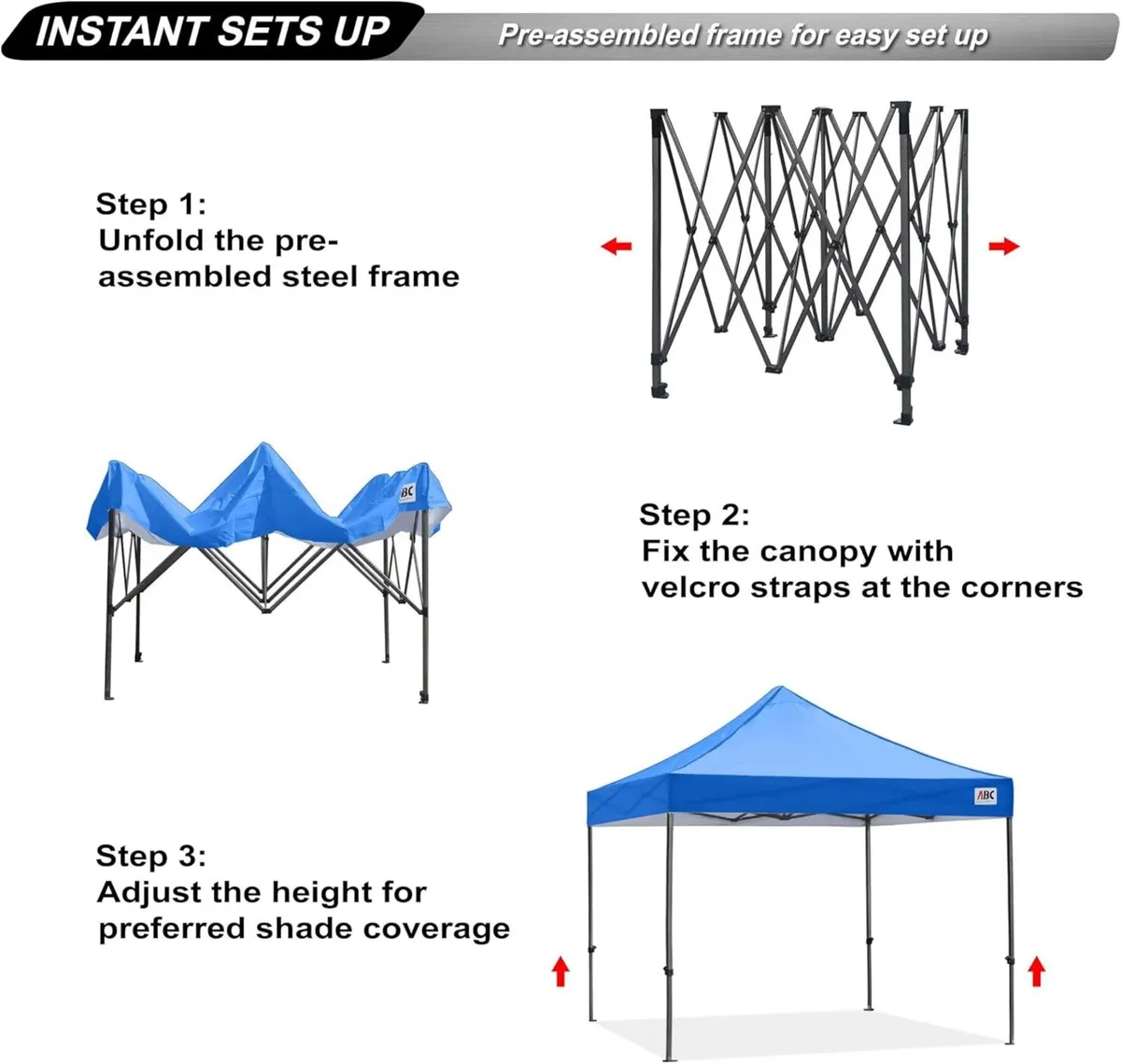 Pop Up Gazebo with Detachable Awning Commercial - Image 2