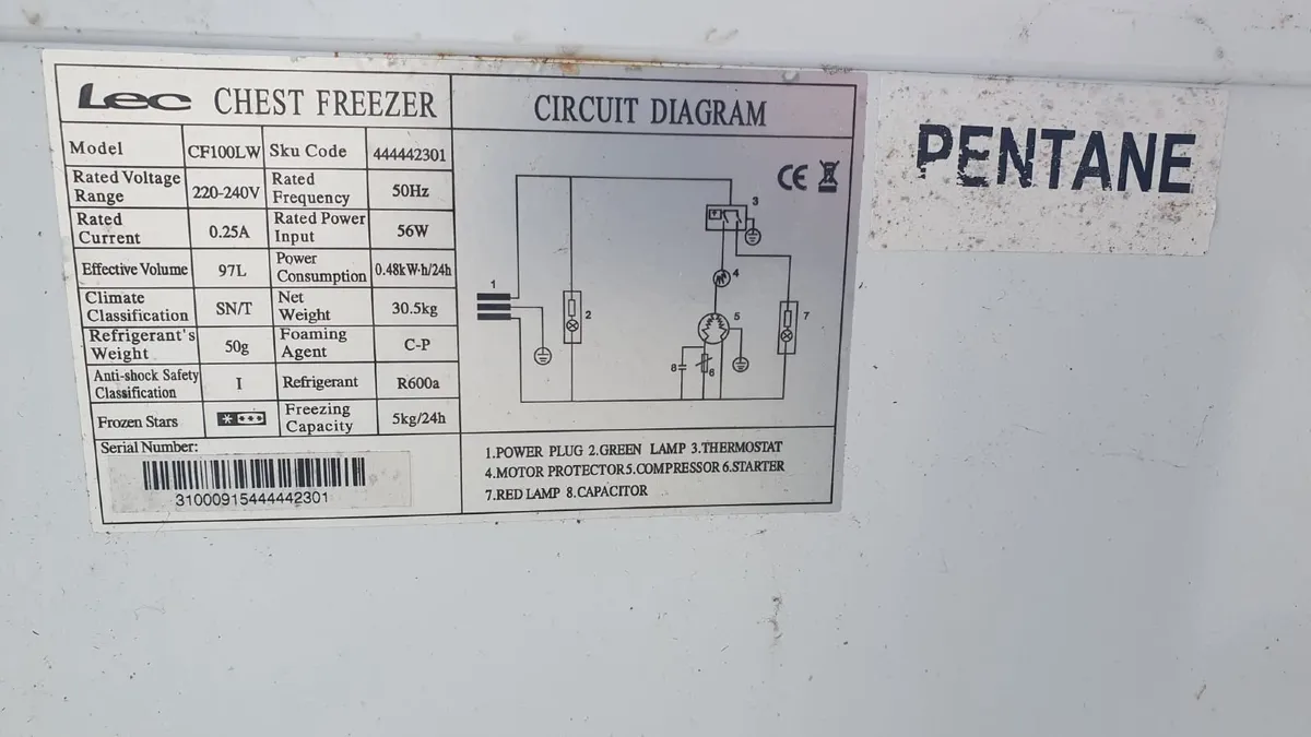 Chest Freezer 97L - Image 4