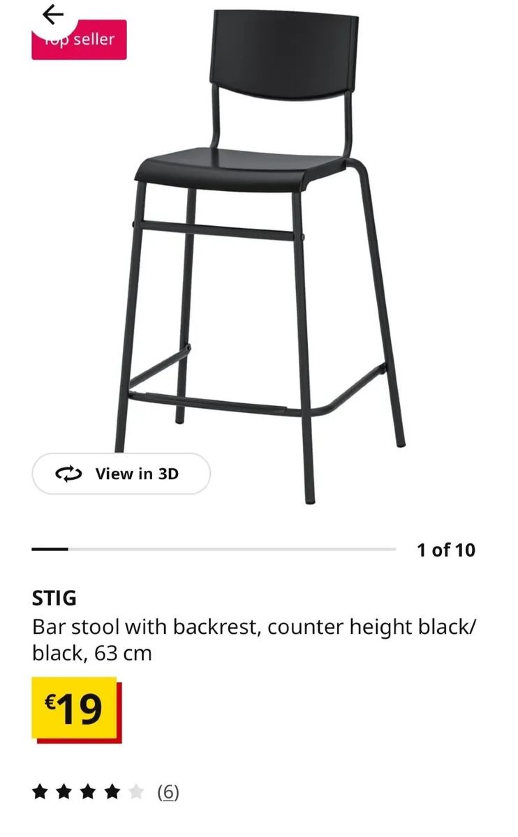 2 bar stools - Image 1