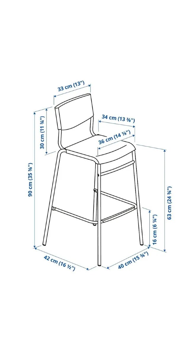 2 bar stools - Image 2