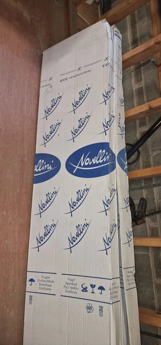 Shower door with panel - Image 1