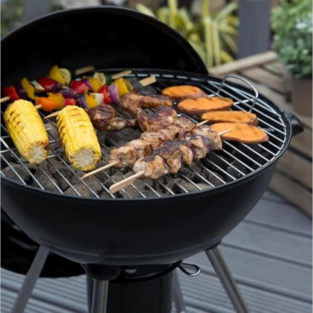 Portable Charcoal BBQ Round Kettle 47.5 cm - Image 4