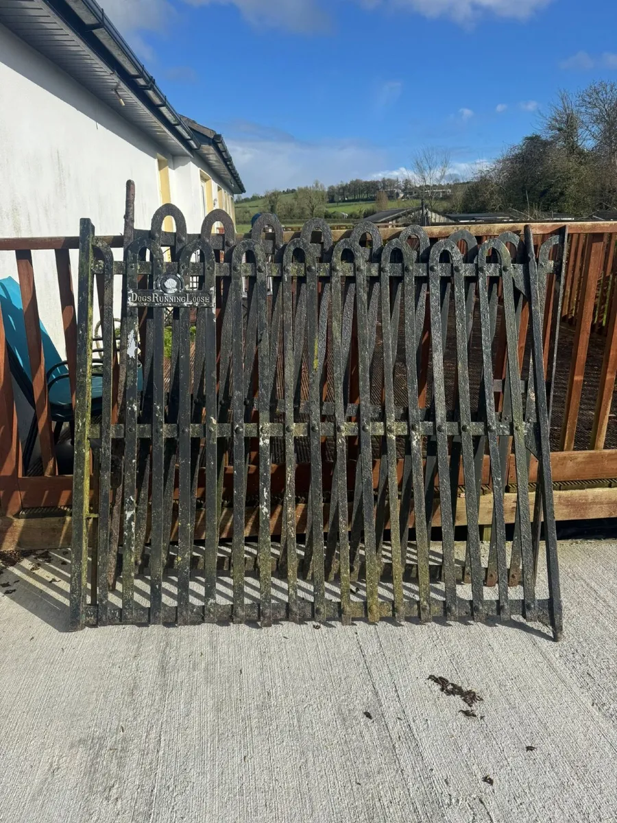 Antique wrought iron gates - Image 2