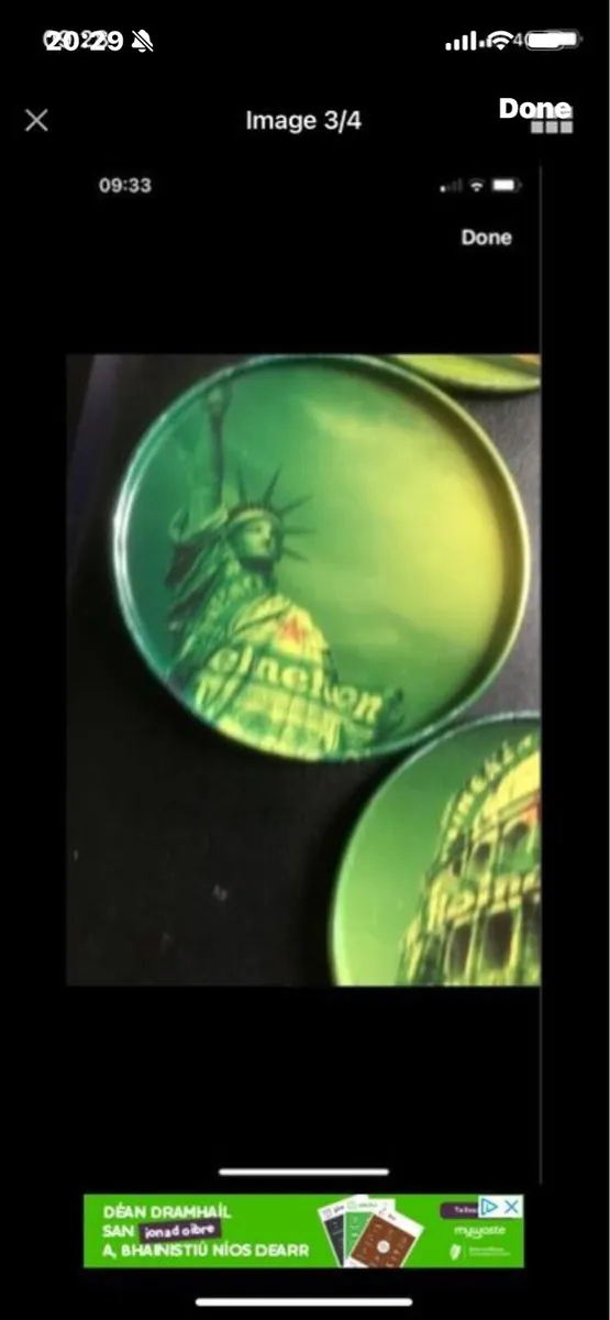 Heineken Metal Coasters (4) - Image 3