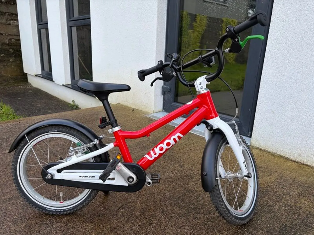 Woom 2 - 14in Kids Bike - Excellent Condition - With Extras (500+ New) - Cork - Image 2