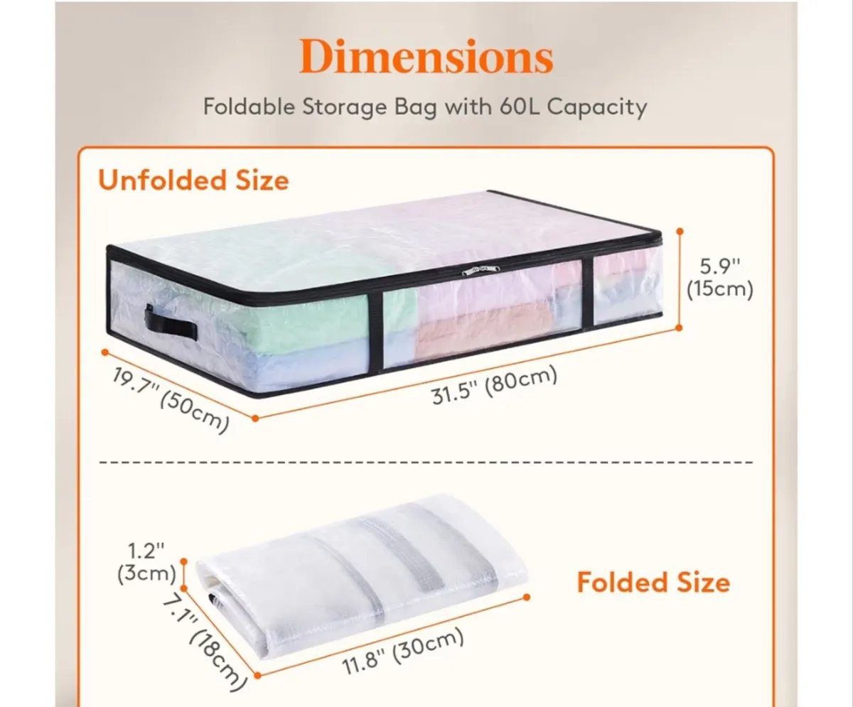 Underbed storage bags (3 pack) - Image 3