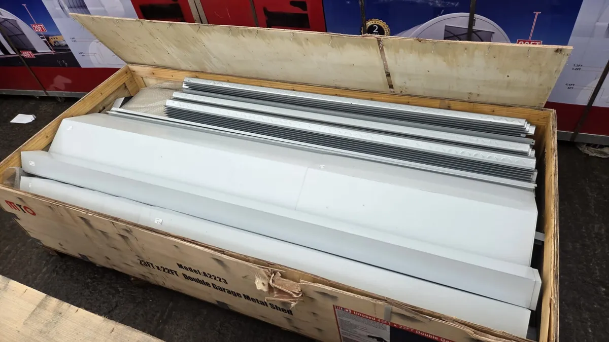 23x22 Heavy Duty Steel Shed / Double Garage - Image 3