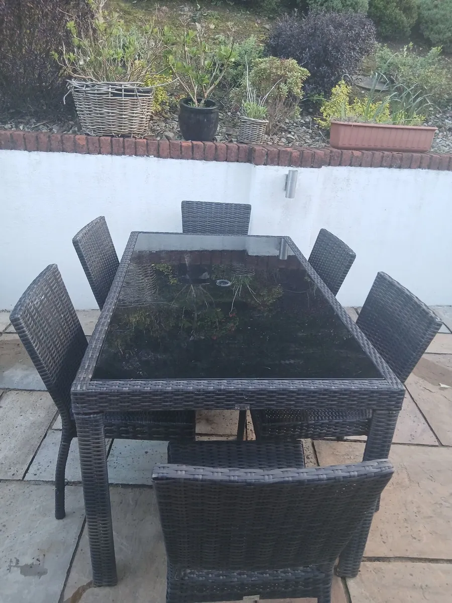 Garden dining table set - Image 2