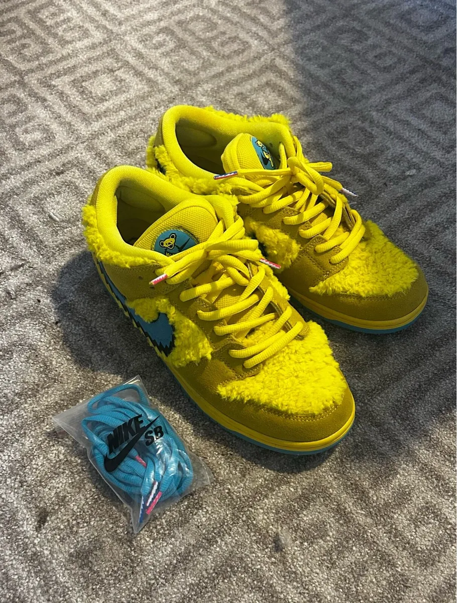 Nike SB Dunk Low “Grateful Dead Bears” Yellow - Image 1