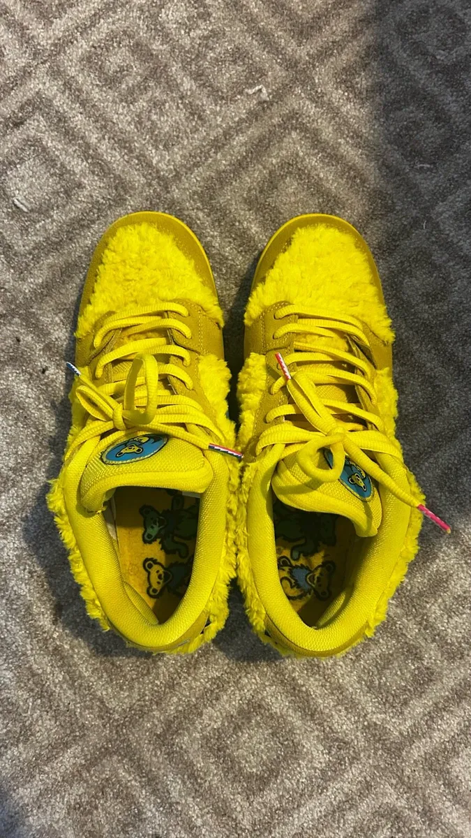 Nike SB Dunk Low “Grateful Dead Bears” Yellow - Image 2