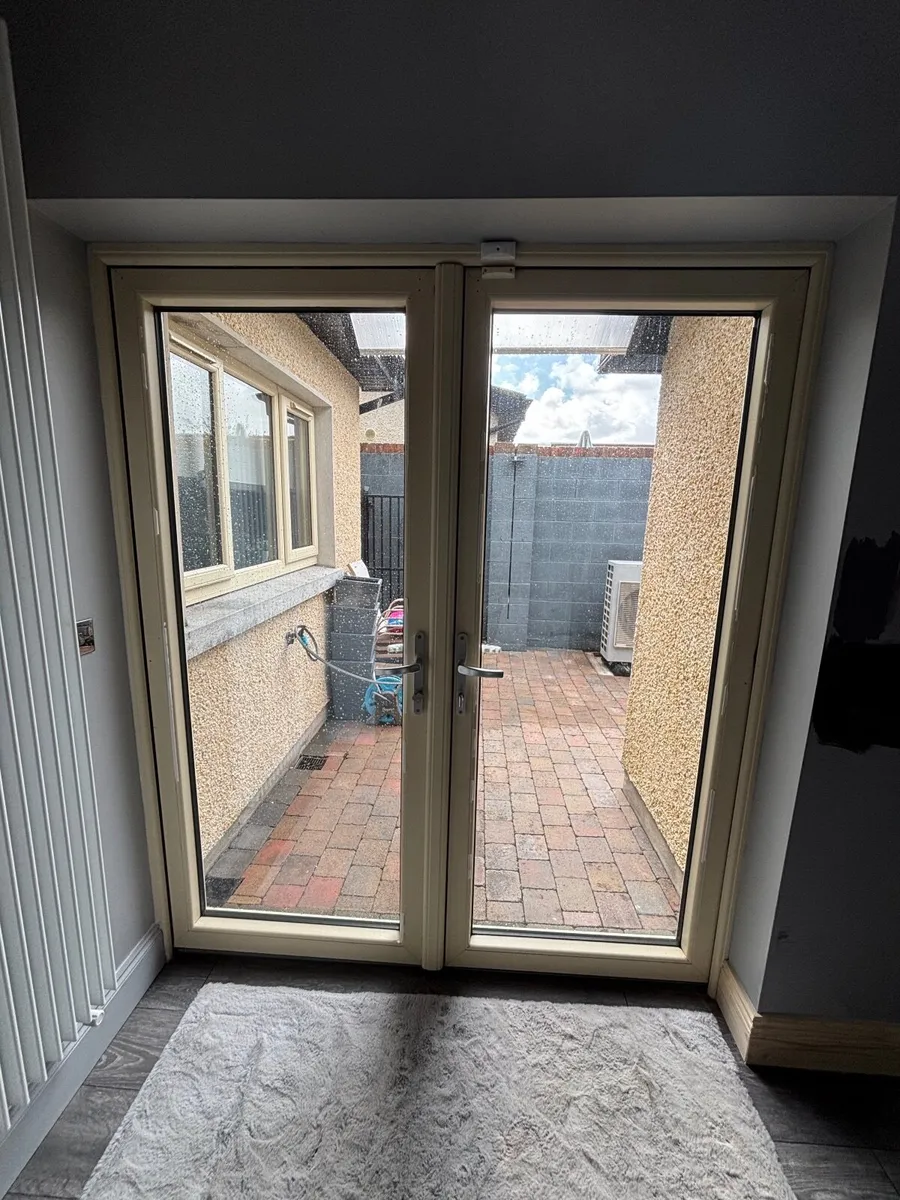 Munster joinery Cream Patio doors without Frame - Image 1