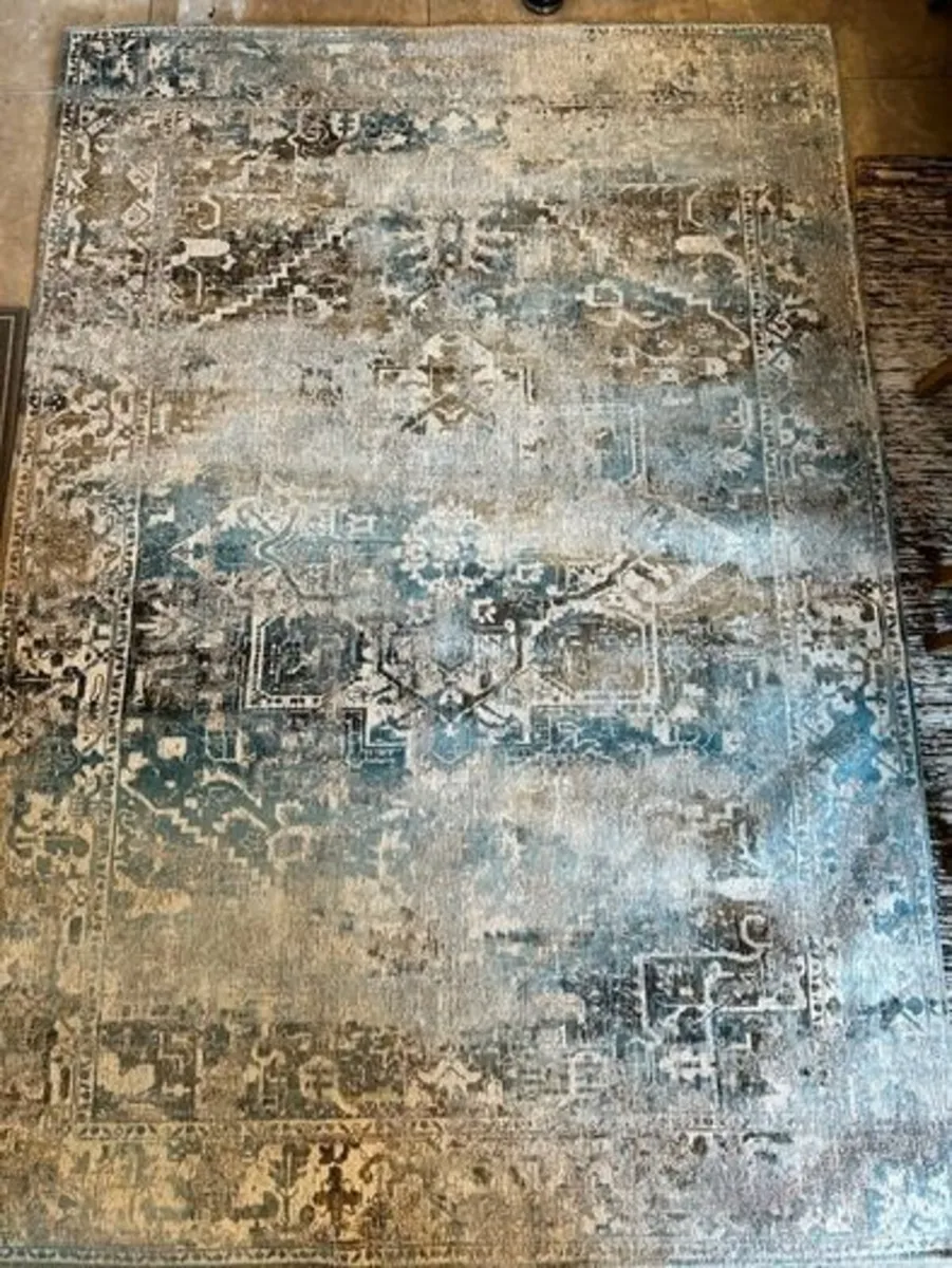 Louis De Poortere Rug 170x240cm Blue Brand New - Image 3