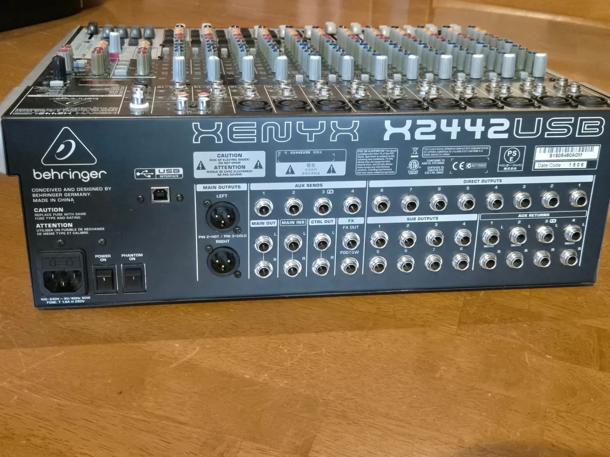 PRICE DROP! Behringer Xenyx X2442USB with case - Image 1