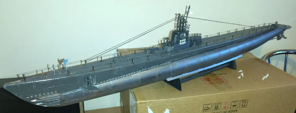 WW2 American Navy 4ft Submarine Model - Image 1
