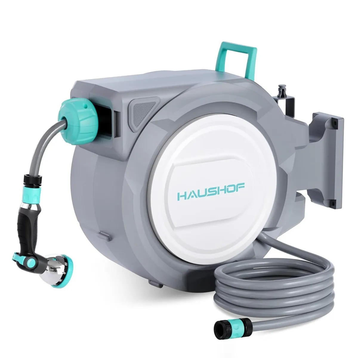 30 m Wall Mounted Hose Reel with 10-in-1 Spray - Image 1