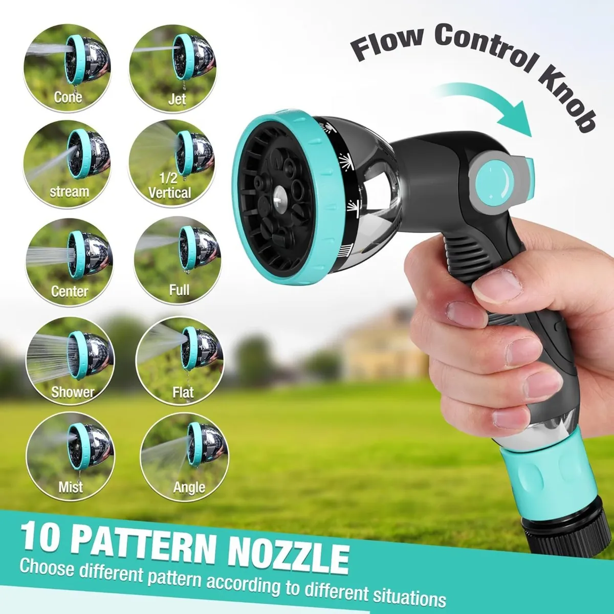 30 m Wall Mounted Hose Reel with 10-in-1 Spray - Image 3