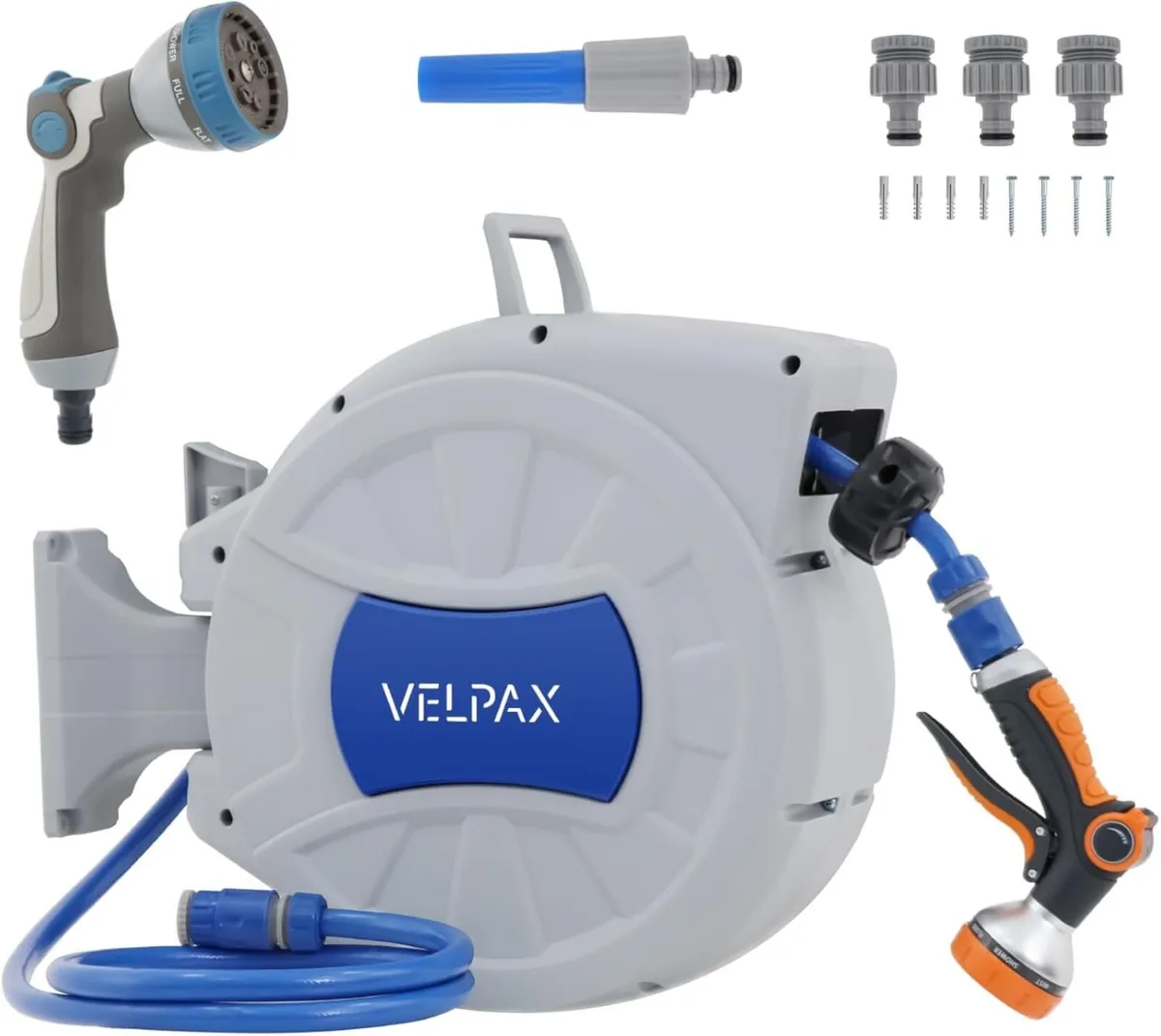 Retractable Hose Reel Wall Mounted 25m Garden - Image 1