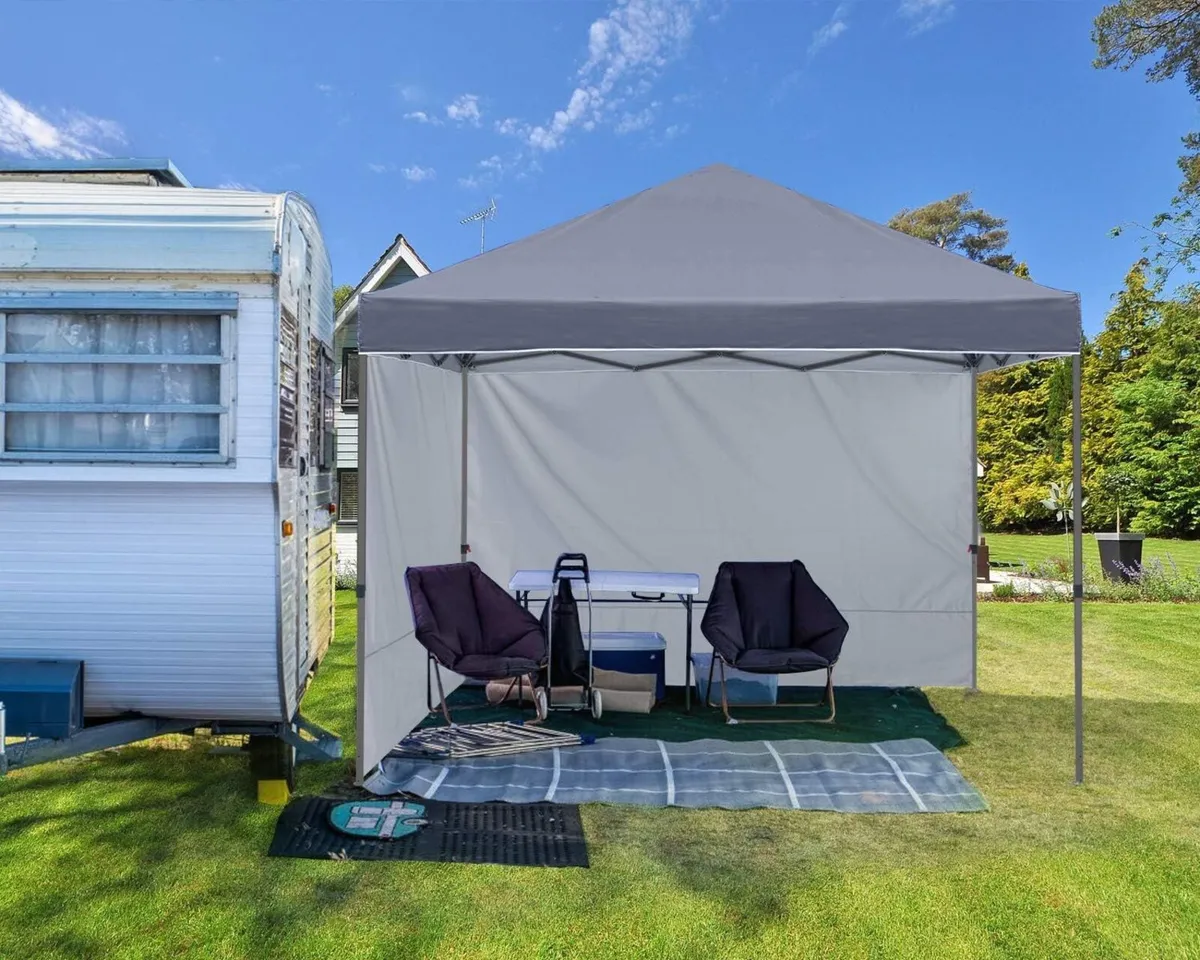 2.5x2.5M Pop up Gazebo With Two Side Panels - Image 2