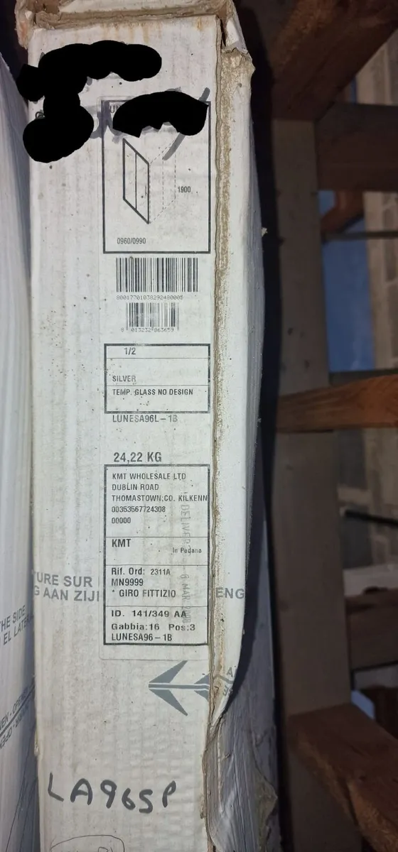 Shower door with panel - Image 2