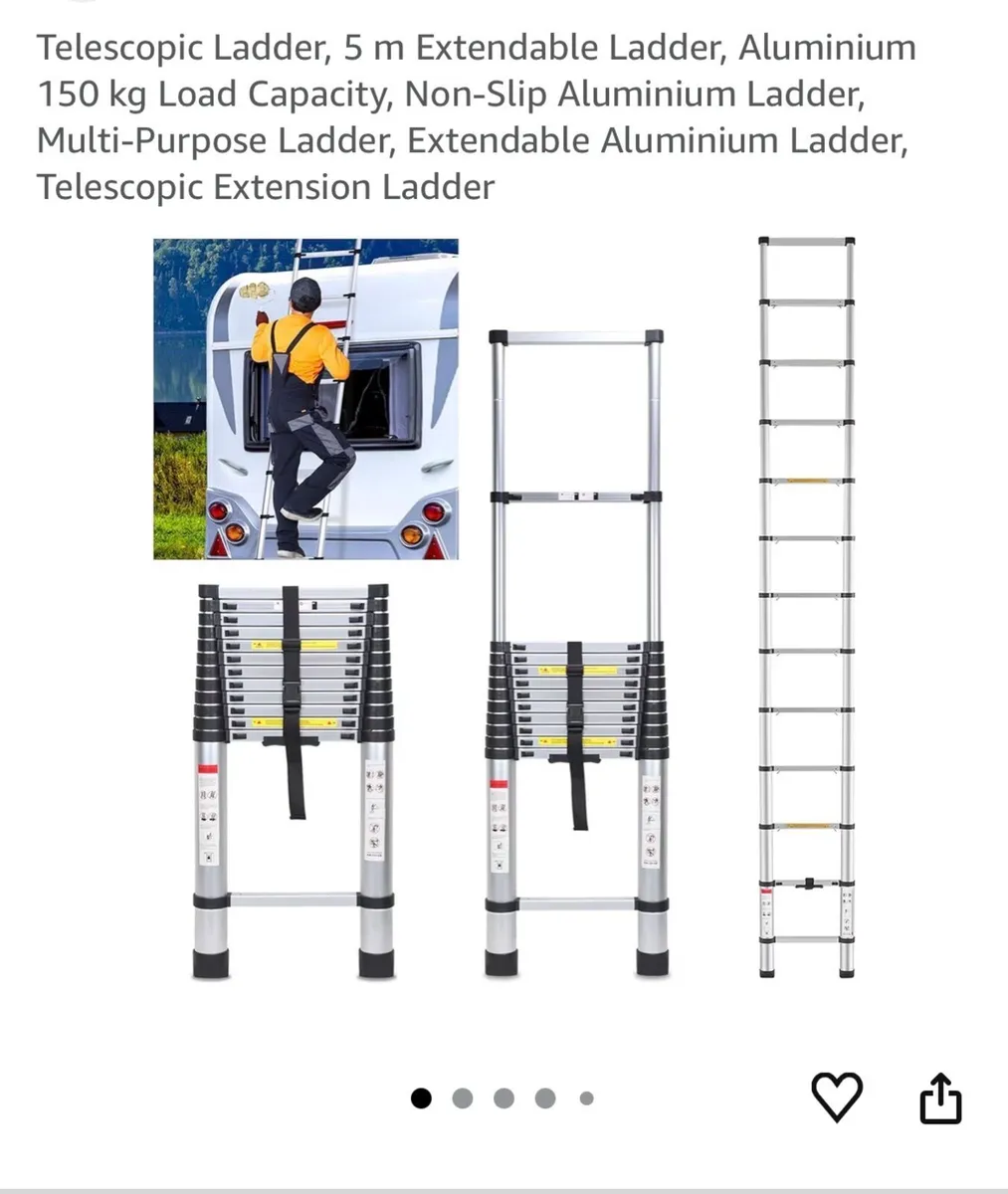 telescopic ladder 5m - Image 1