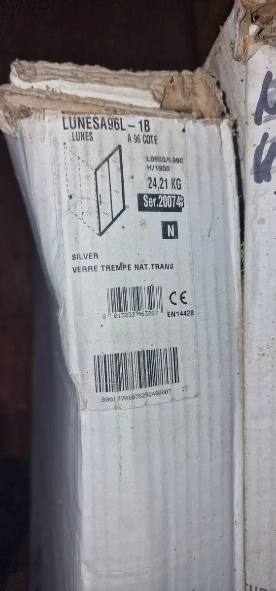 Shower door with panel - Image 2