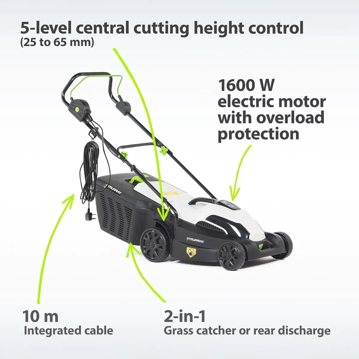 Corded Electric Lawnmower 2-in-1 - Lawn Mower - Image 3