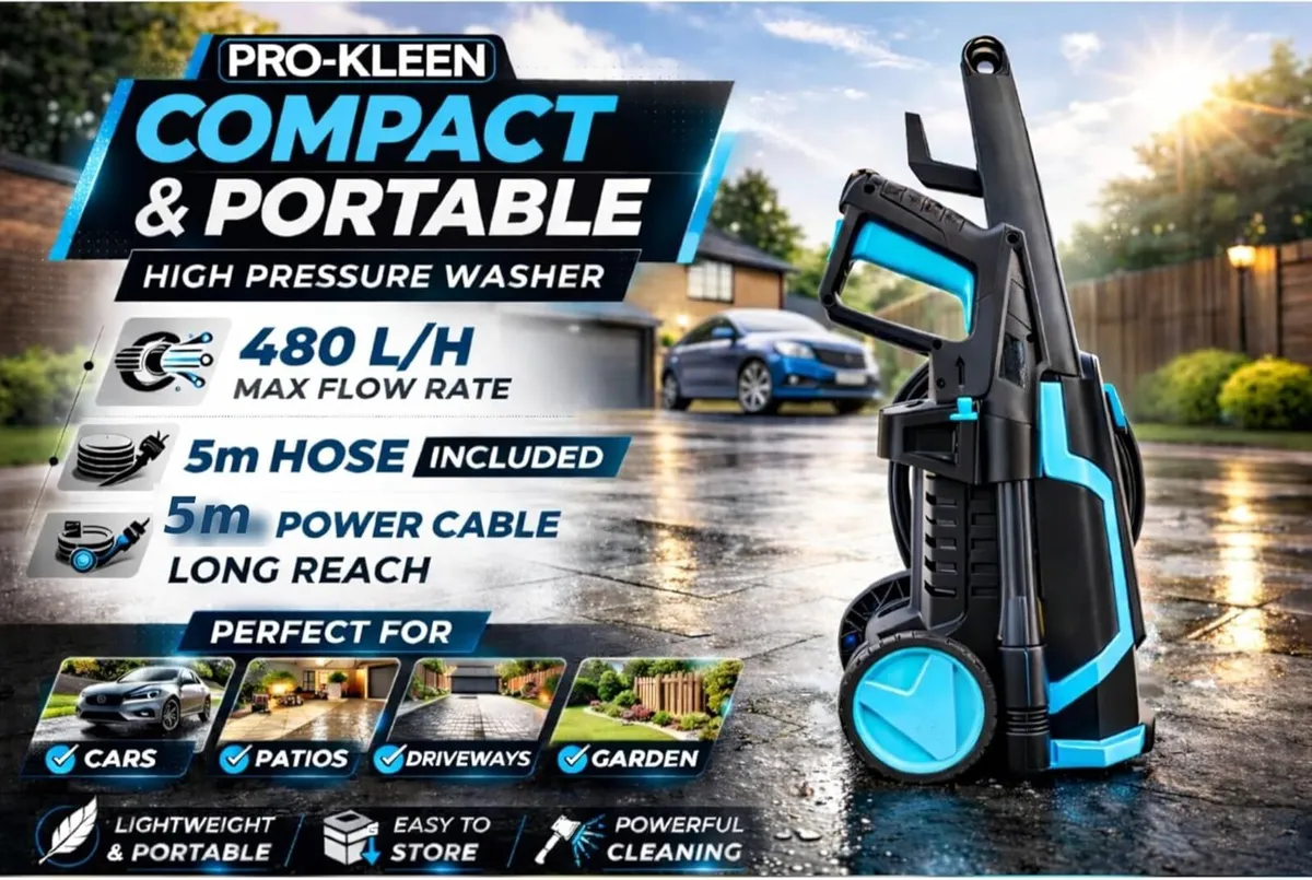 Pressure Washer Jet Wash Power Electric High - Image 3