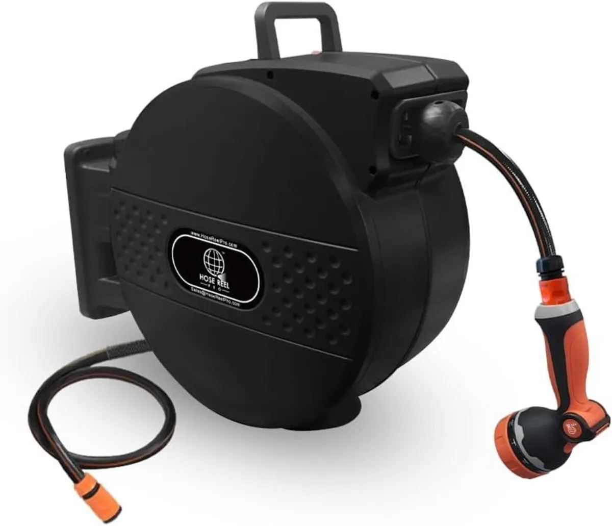 Retractable Garden Hose Reel 30m Wall-Mounted - Image 1