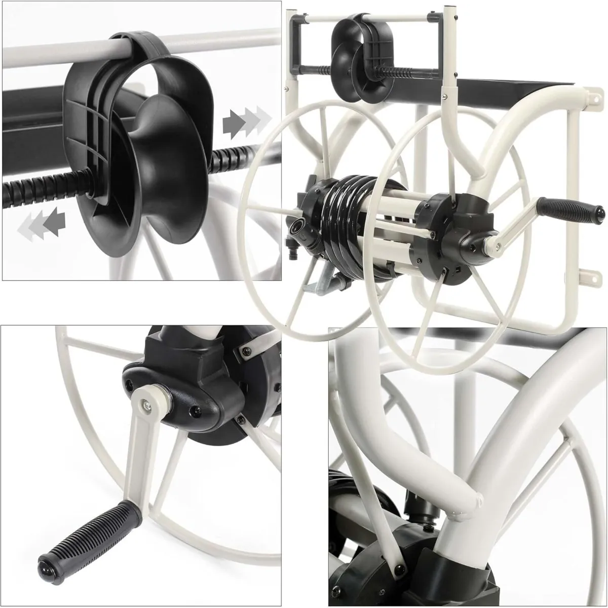 Hose Reel Made of Metal for Wall Fastening with - Image 4