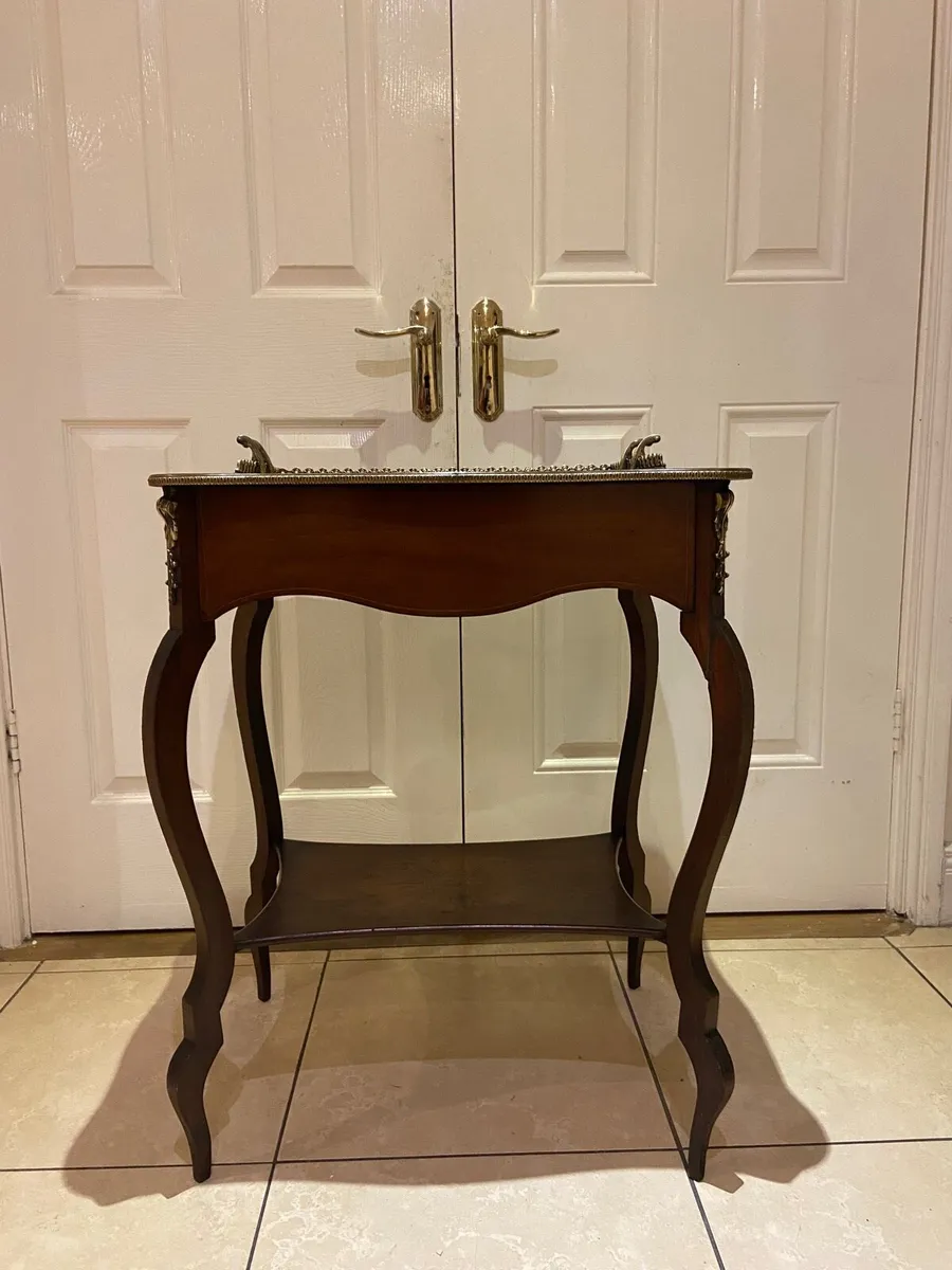 Antique French butler’s wine table - Image 1