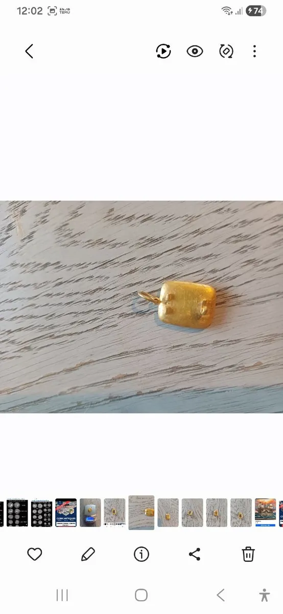 Victorian Gold brooch 22ct - Image 2