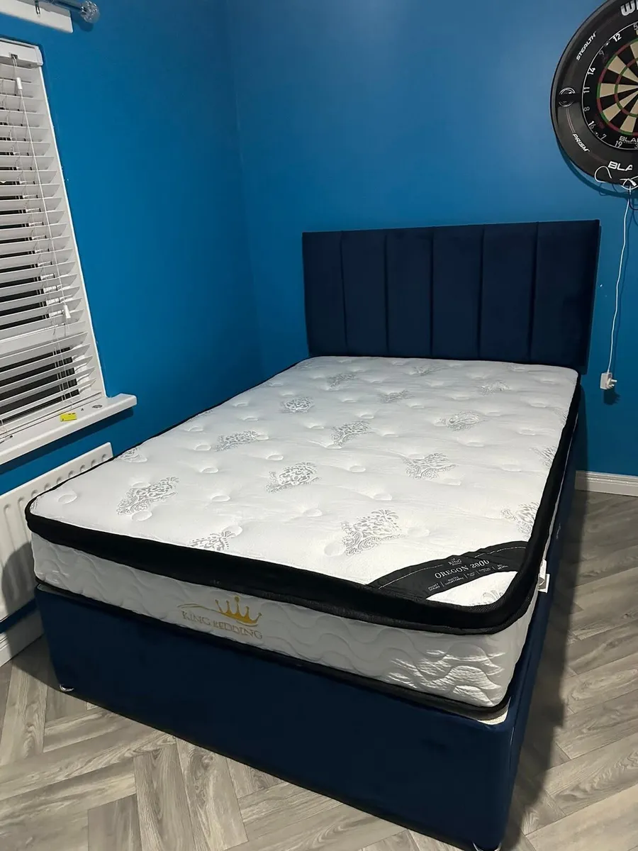 Divan Double & King Size Bed Frame With Mattress - Image 4