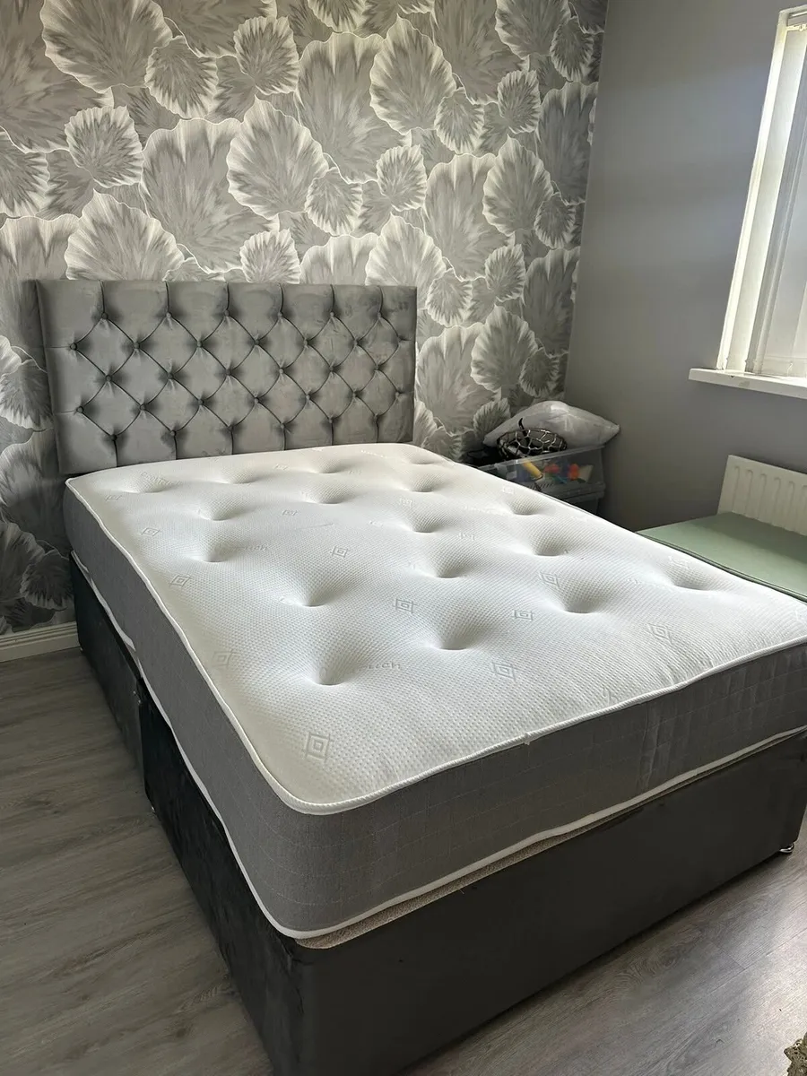 Divan Double & King Size Bed Frame With Mattress - Image 2