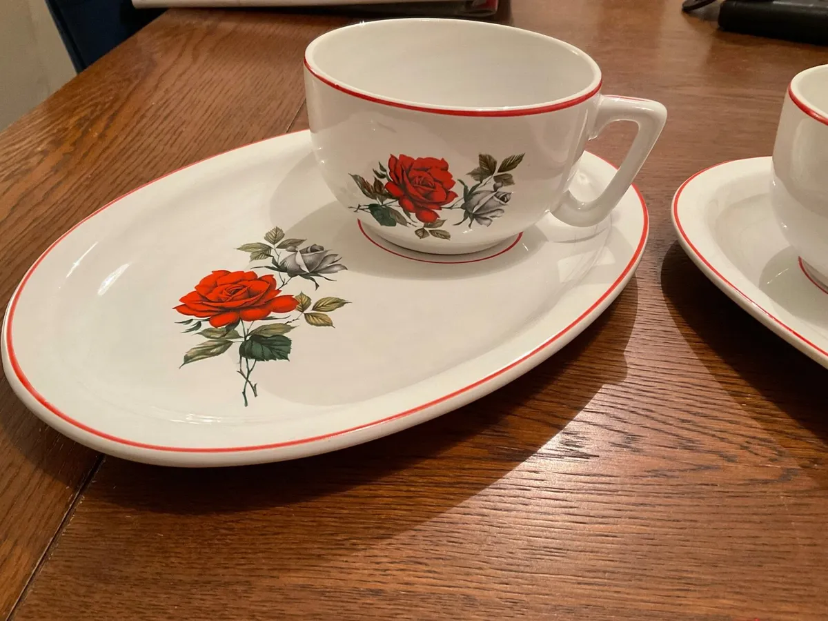 Vintage Cups and Plates Set - Image 2