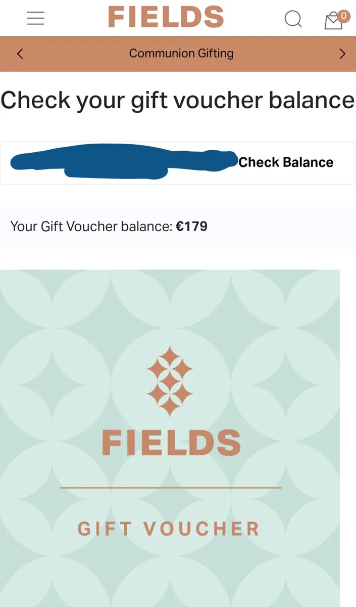 Fields The Jeweller Gift Card - €179 for €120 - Image 1