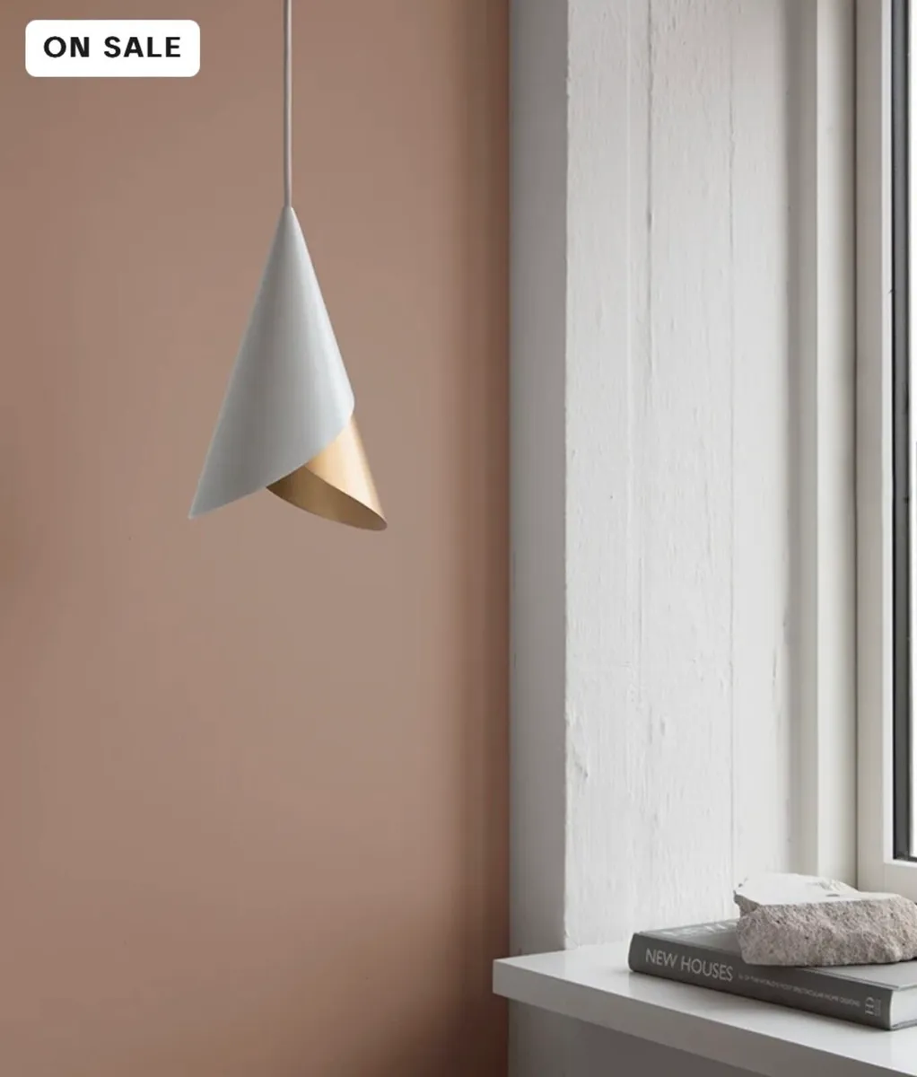 Umage cornet pendant x 3 - white and brass - Image 1