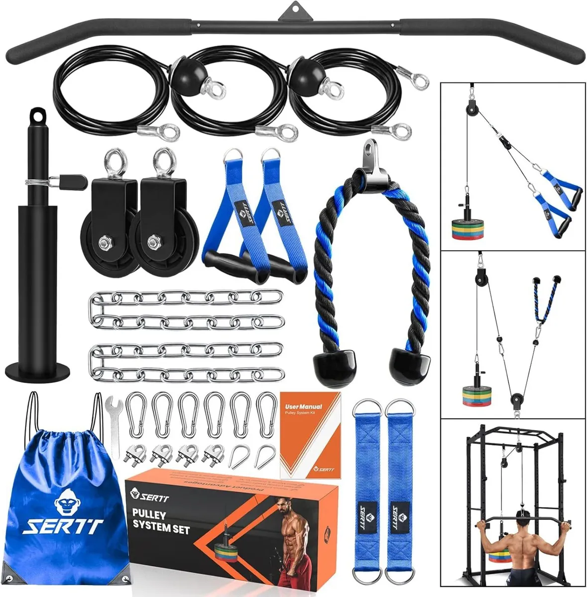 Weight Pulley System Gym Pro Home Cable for Lat - Image 1