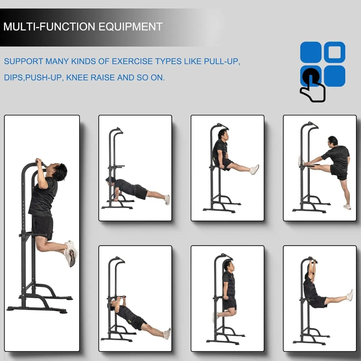 Power Tower Dip Station pull up bar freestanding - Image 4