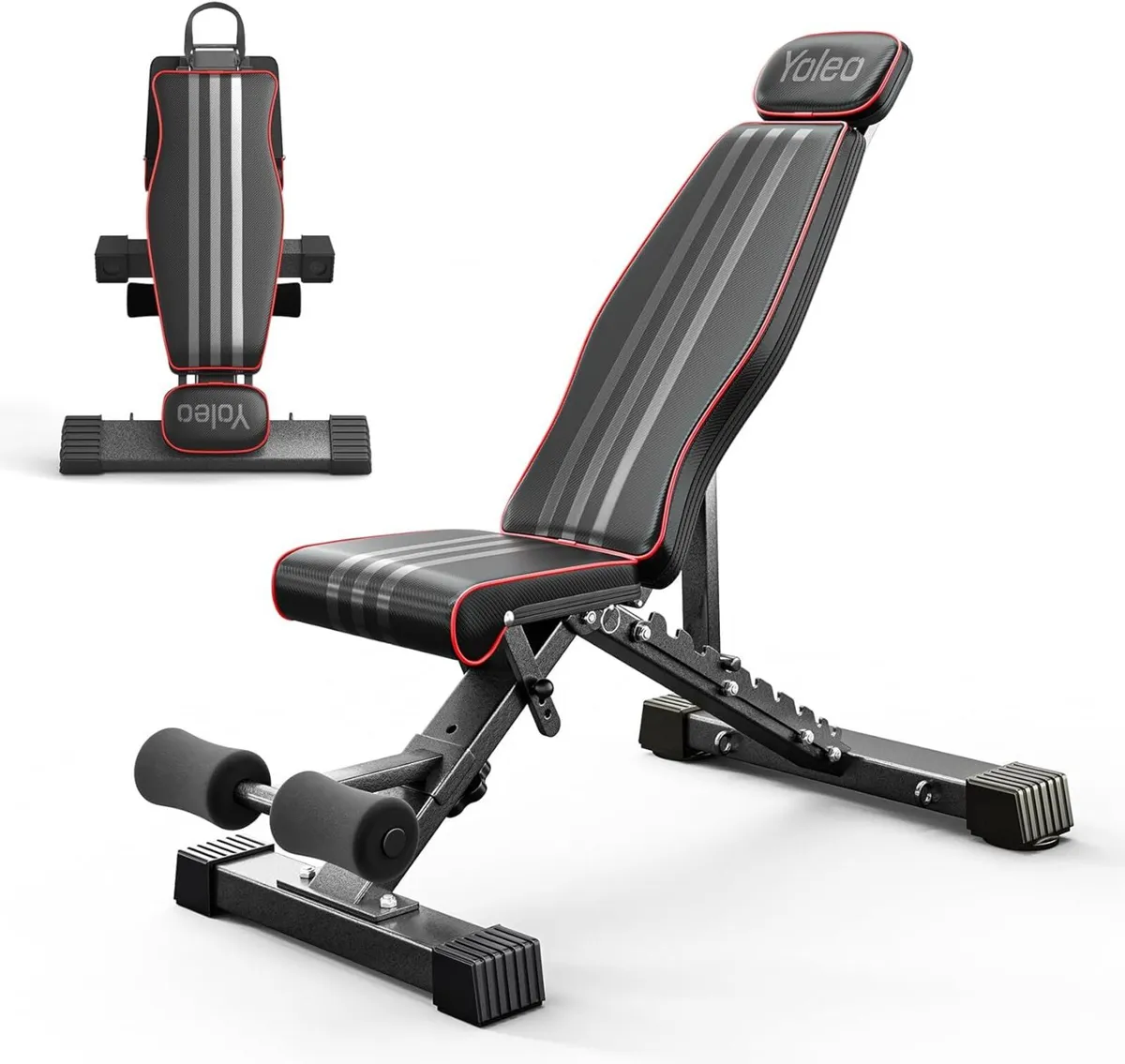 Adjustable Foldable Weight Bench with Extended - Image 1