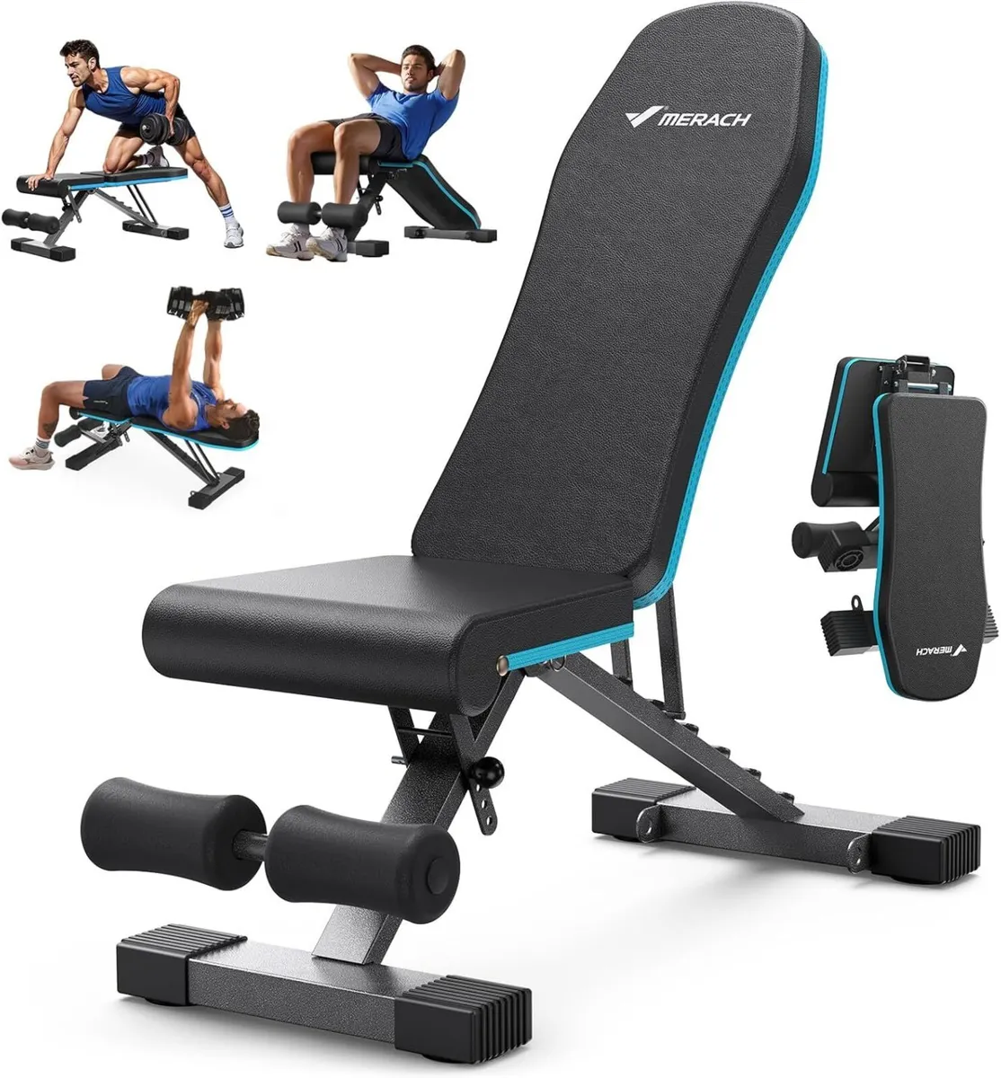 Weight Bench 990 LBS/450KG Foldable Benches for - Image 1