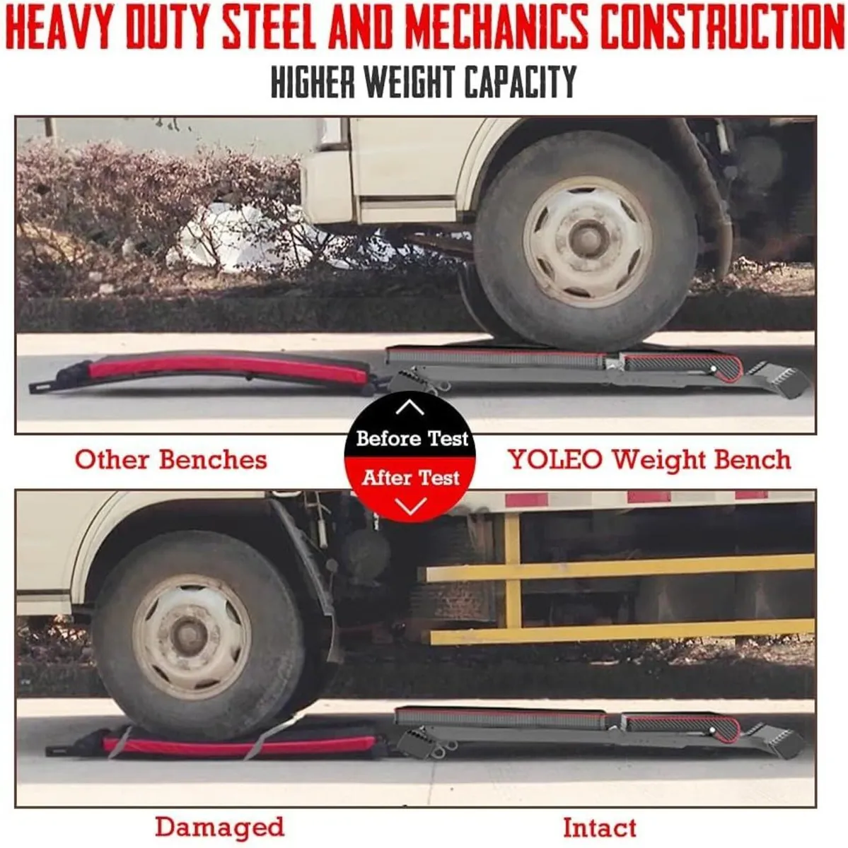 Weight Bench 660LB/300KG Adjustable Foldable - Image 2