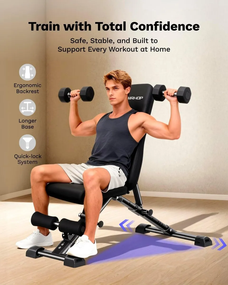 Upgraded Adjustable Weight Bench Press Full Body - Image 3
